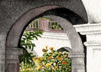 "Entrada" by Sherry Ackerman, Cottage Grove WI - Watercolor - SOLD